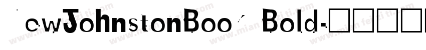 NewJohnstonBook Bold字体转换